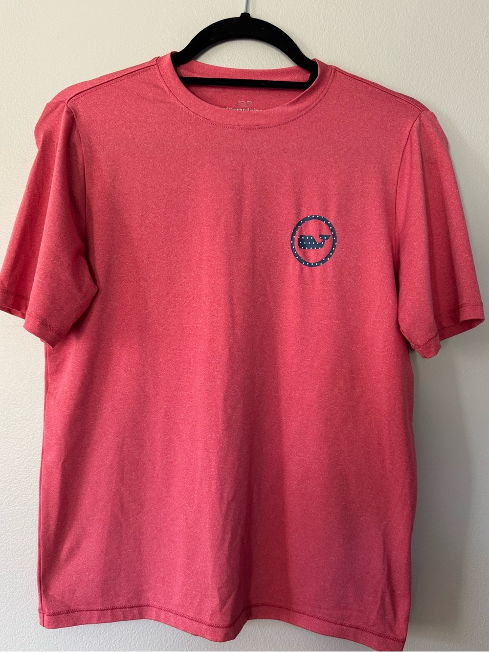 Vineyard Vines Boys Stars and Stripes Whale Performance T Shirt Sz M